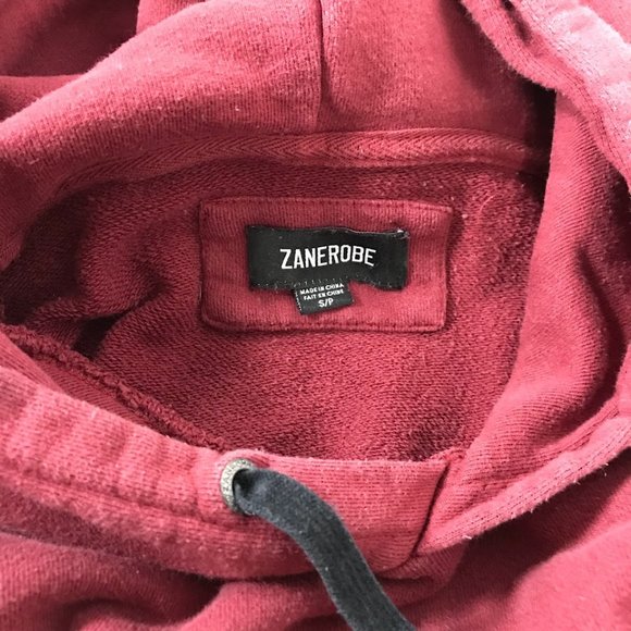Zanerobe Hoodie Sweatshirt Men's Small Red - Picture 3 of 5